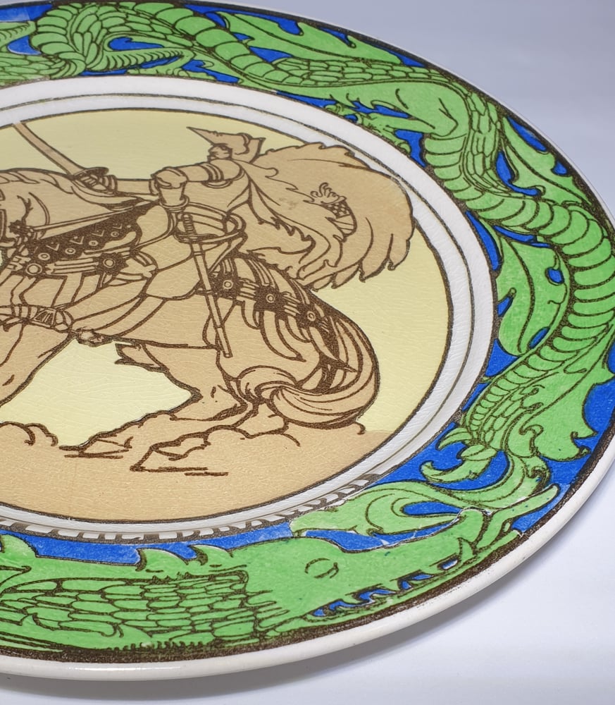 Image of Royal Doulton Display Plate – St. George and the Dragon