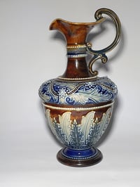 Image 2 of Doulton Lambeth Relief Moulded Ewer for Art Union of London #2