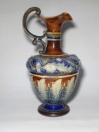 Image 1 of Doulton Lambeth Relief Moulded Ewer for Art Union of London #2
