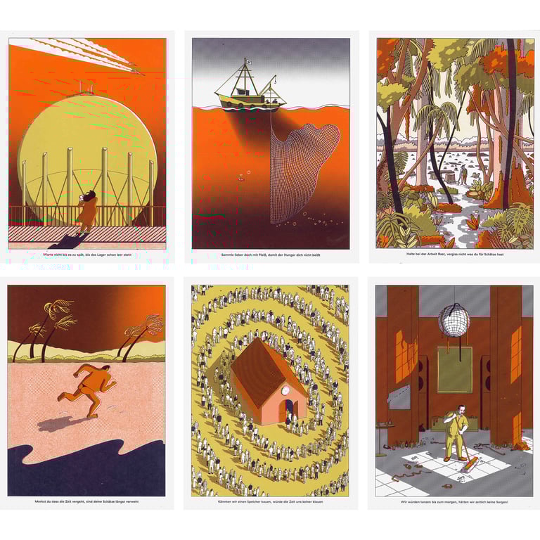 KNAPPE SATTE ZEIT - Serigraphy Series