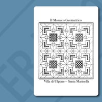Quadretto MDF, 13X18 - Il Mosaico Geometrico, Villa di Ulpiano SM (NSL045)