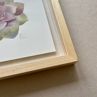 Image 3 of Original Painting - "Echeveria numéro 7" - 30x30 cm
