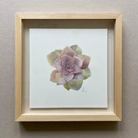 Image 4 of Original Painting - "Echeveria numéro 7" - 30x30 cm