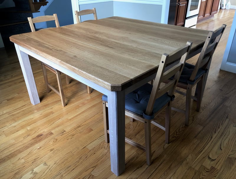 Stunning White Oak Mini Farm Table