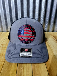 Image 3 of Flag Heather/Black Trucker Hat