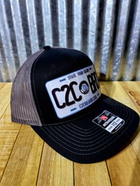 Image 1 of License Plate Black/Charcoal Trucker Hat