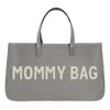 Grey Canvas Tote-Mommy Bag