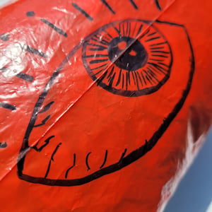 Bloodshot Throw Pillow