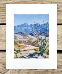 Image 2 of Little Ocotillo by Danika Ostrowski - Framed Fine Art Print