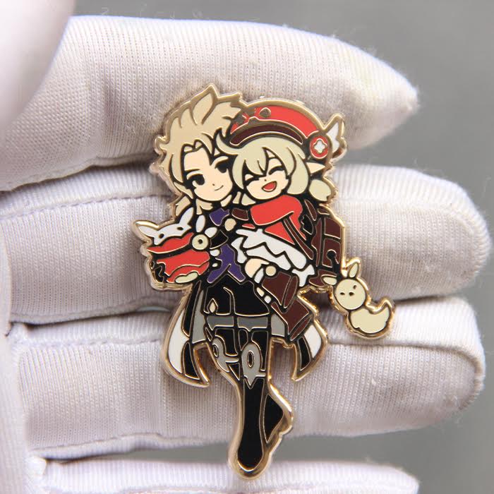 Image of Albedo and Klee enamel pin
