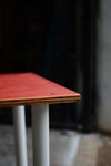 Red plywood Table