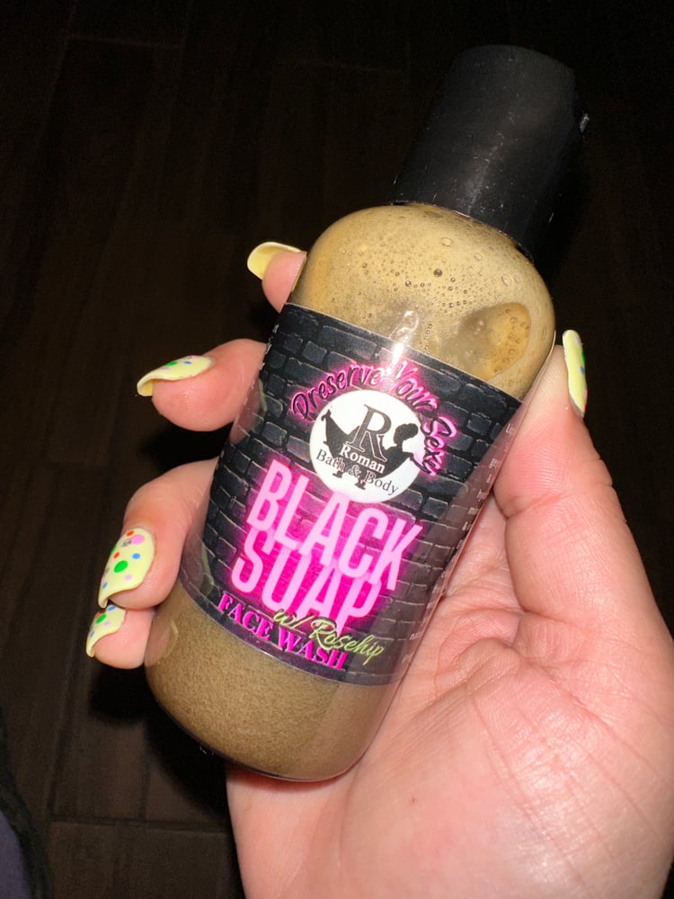 Image of African Liquid Black Soap w/Sweet orange 4oz.