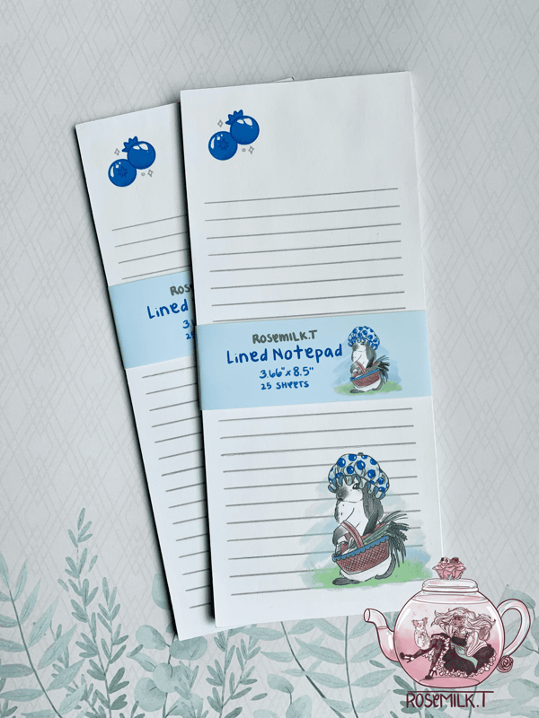 Image of Blueberry Bunny Notepad