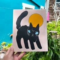 Image 1 of Black Cat Painting by Deth P. Sun