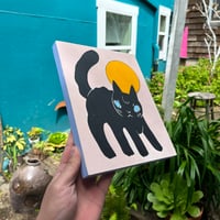 Image 3 of Black Cat Painting by Deth P. Sun