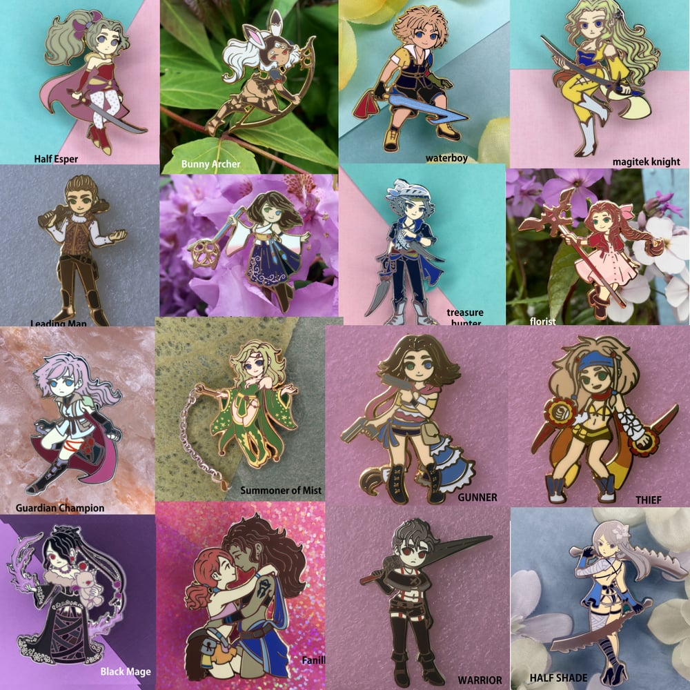 Image of Fantasy Hero enamel pins