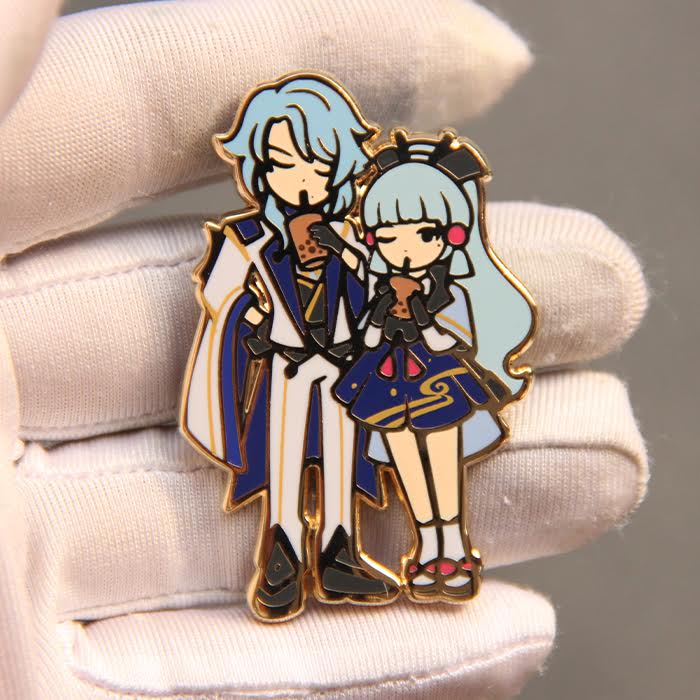 Image of Ayato and Ayaka enamel pin
