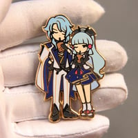 Ayato and Ayaka enamel pin