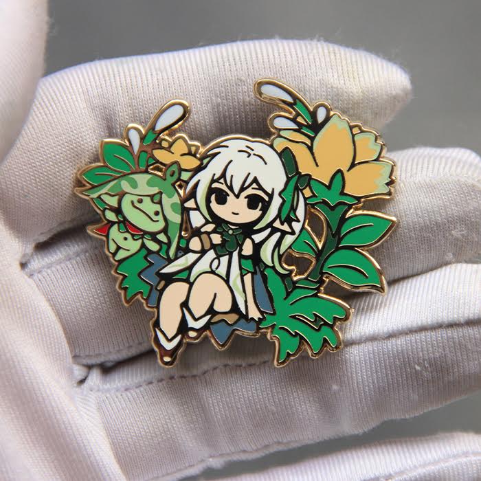 Image of Nahida and Arama enamel pin
