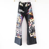 Image 2 of monster truck rally racing black tees size 6 child tshirt flared flares pants courtneycourtney