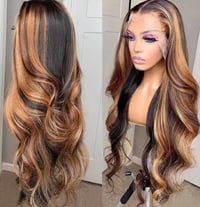 Image 1 of Highlight Body Wave Lace Front Wig 