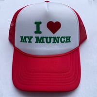 I Love My Munch Red Hat