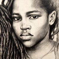 Image 2 of Original drawing - "Les enfants de Jo Rasta et Chimène" - 73x100 cm