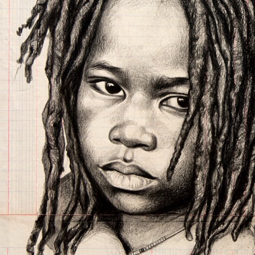 Image of Original drawing - "Les enfants de Jo Rasta et Chimène" - 73x100 cm