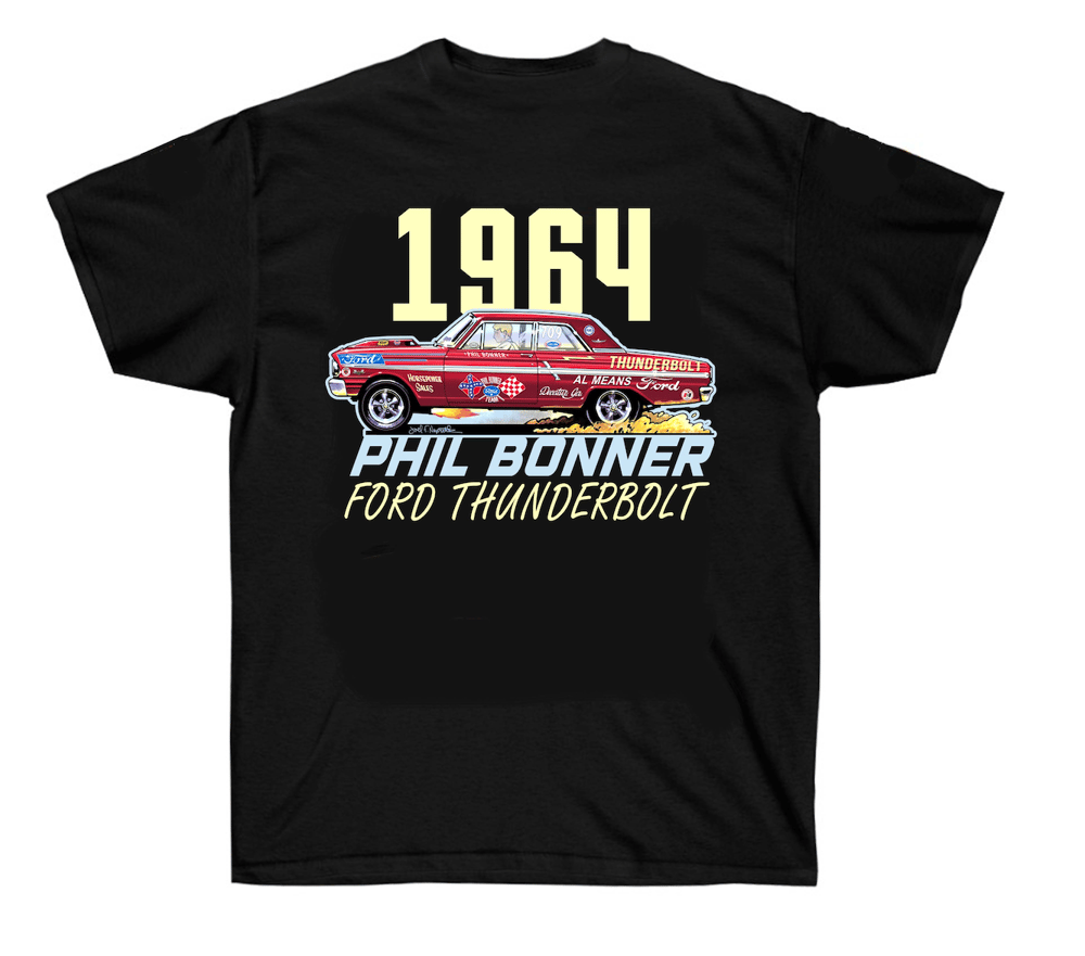 Image of Phil Bonner 1964 Ford Thunderbolt Black T-Shirt