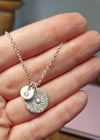 Gemstone and Floral Discs Necklace