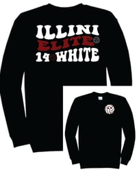 Image 1 of Illini Elite 14 White Crewneck Sweatshirt