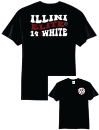 Image 1 of Illini Elite 14 White Poly/Cotton Tee