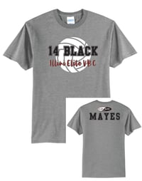 Image 1 of Illini Elite 14 Black Poly/Cotton Tee