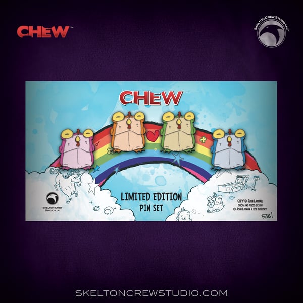 Image of CHEW: Rainbow Medley Chog Pin Set!