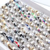 10/20Pcs/Lot Fashion Mix Style Hollow Stripe Punk Spikes Stainless Steel Rings Jewelry For Women Men