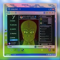Image 1 of Rich Reptilian - Holographic sticker