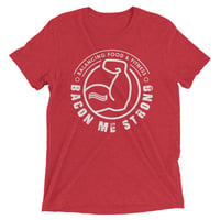 Image 1 of Men's Bacon Me Strong T-Shirt - White Logo (available in 3 colors)