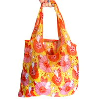 Image 1 of Spooky Retro Floral Reusable Bag