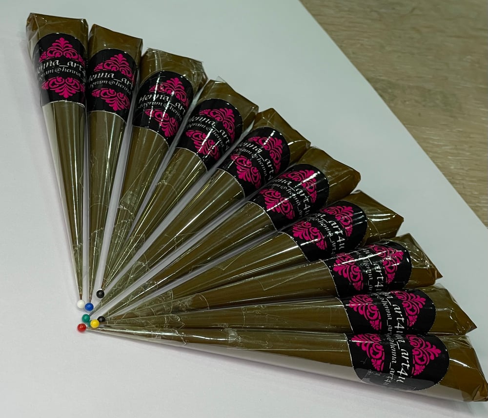 Image of 10 Lavender henna cones 