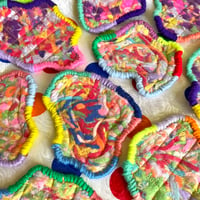 Image 4 of Quilted Yarn Scrap Coasters