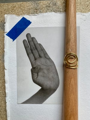 Image of "Expansion" brass spiral ring