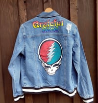 SOLD Hand Painted TGD Steelie denim jacket