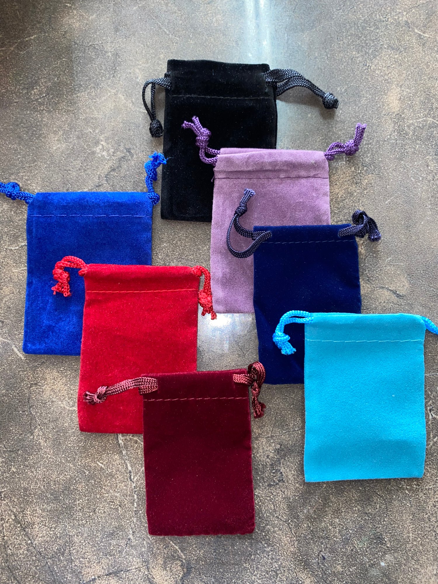 Suede Jewelry Bags