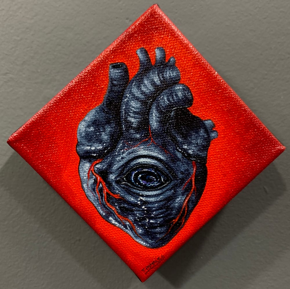 Image of ABYSS original mini oil painting 