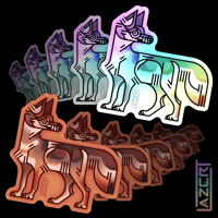 Image 1 of Stylized Coyote - Stickers