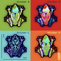 Image 2 of Tree Frogs - Holographic Stickers