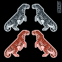 Image 1 of Angular Tiger  - Stickers