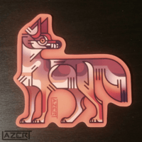 Image 4 of Stylized Coyote - Stickers