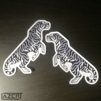 Image 3 of Angular Tiger  - Stickers