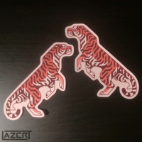 Image 4 of Angular Tiger  - Stickers